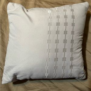 NWOT throw pillow, light gray